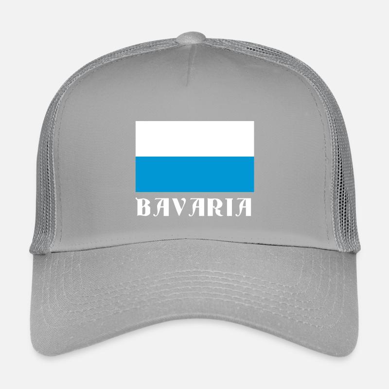 Drapeau de la Bavière avec texte gothique Casquette trucker enfant