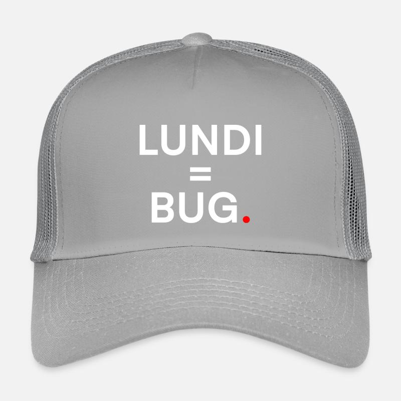 MONDAY = BUG. Humor Monday Office Kids’ Trucker Cap