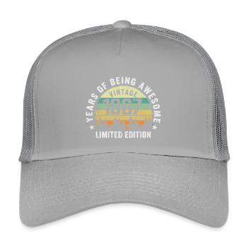 Legendary since 1967, Vintage Edition 1967 Retro - Kids’ Trucker Cap - light grey - Front
