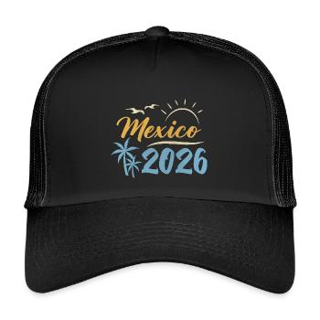 Mexico 2026 - Kids’ Trucker Cap - black/black - Front