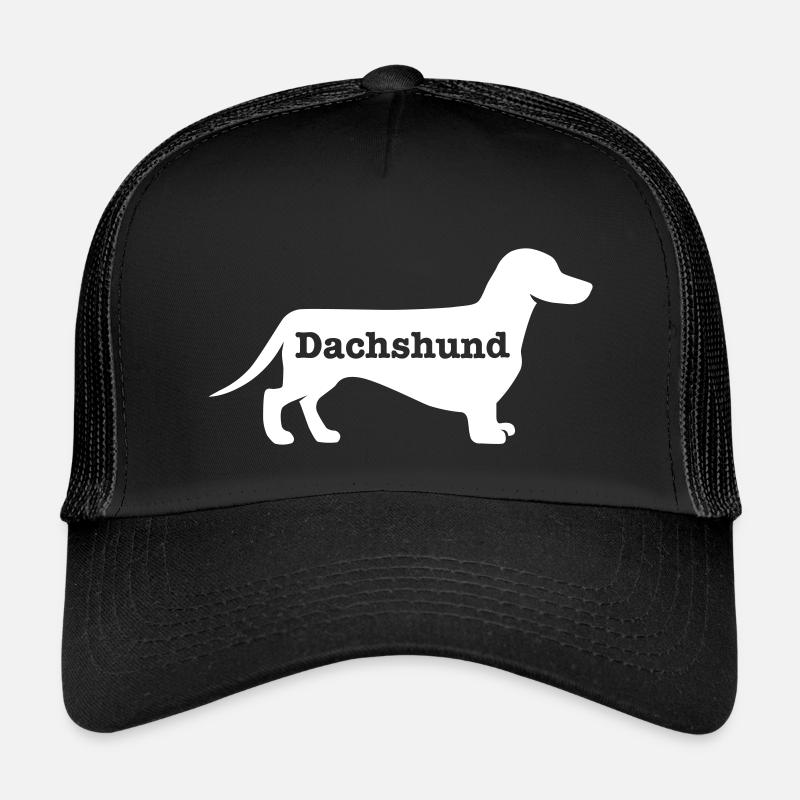 Dackel - Kinder Trucker-Cap - Schwarz/Schwarz