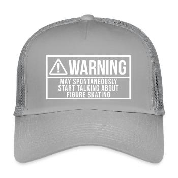 Eiskunstläufer - Kinder Trucker-Cap - Hellgrau - Vorne
