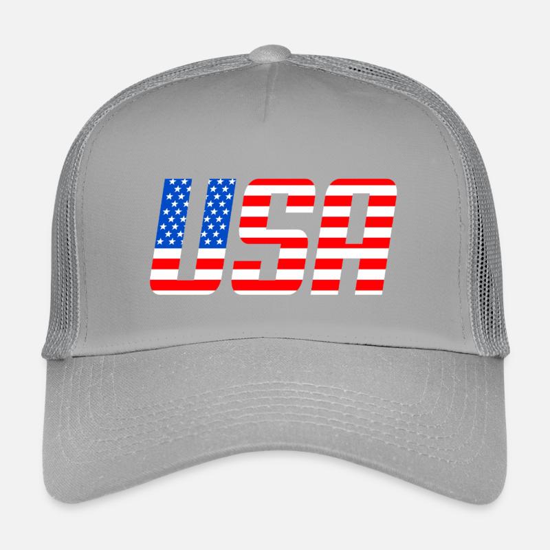 Drapeau américain des étoiles et bandes Casquette trucker enfant