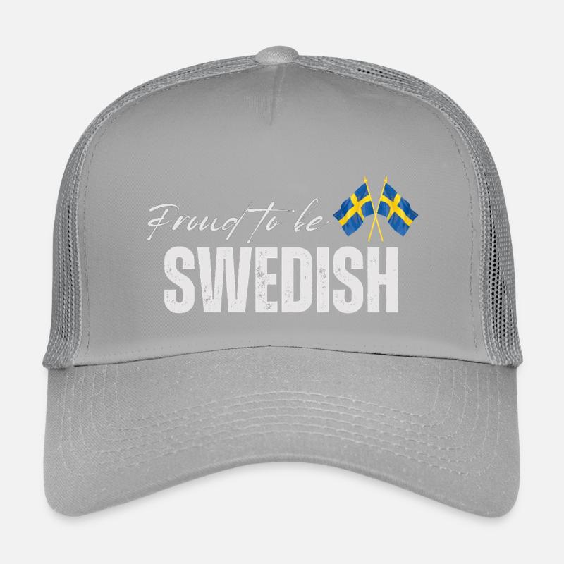 Fière Suédoise, j’adore la Suède Casquette trucker enfant