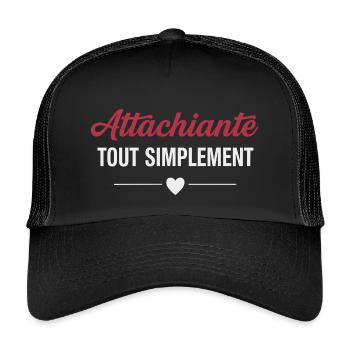 Einfach liebenswerter, femininer Humor - Kinder Trucker-Cap - Schwarz/Schwarz - Vorne