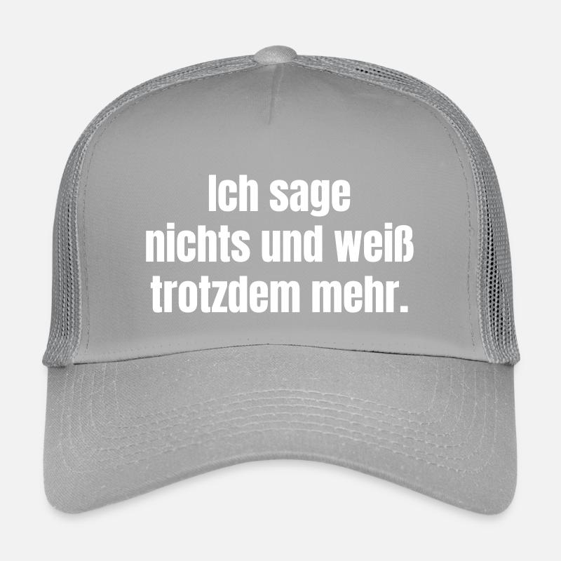 Je ne dis rien et j’en sais encore plus Casquette trucker enfant