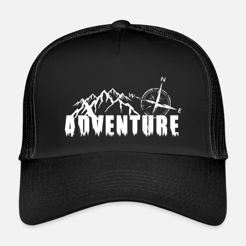 Adventure_Berge - Kids’ Trucker Cap - black/black