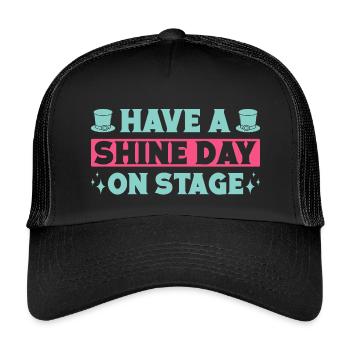 Le théâtre musical offre un cadeau théâtral de la journée Shine - Casquette trucker enfant - noir/noir - Devant