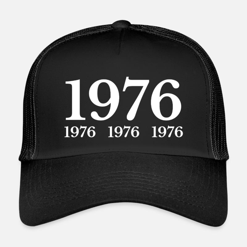 1976 - Kinder Trucker-Cap - Schwarz/Schwarz
