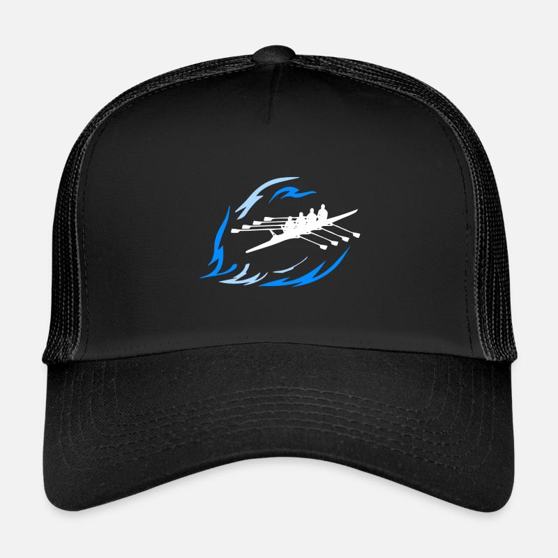 Rudersport - Doppel 4er - Kinder Trucker-Cap - Schwarz/Schwarz