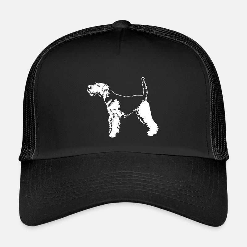 Welsh Terrier "Black Edition" - Kinder Trucker-Cap - Schwarz/Schwarz