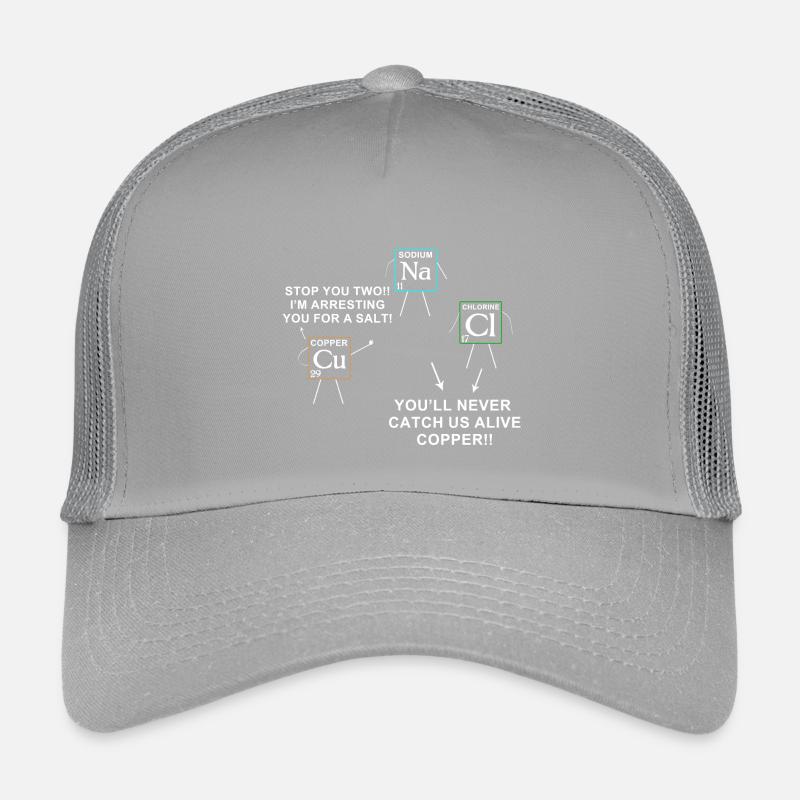 Jeu de mots sur les éléments chimiques pour les amateurs de chimie Casquette trucker enfant