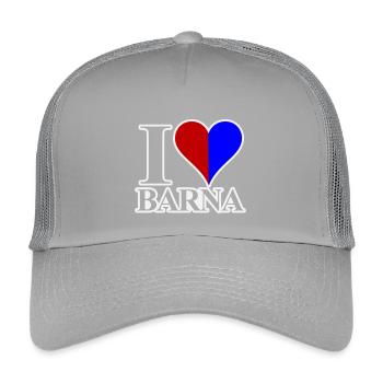 I love Barna - Kids’ Trucker Cap - light grey - Front