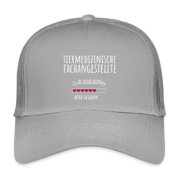 Tiermedizinische Fachangstellte in Ausbildung - Kinder Trucker-Cap - Hellgrau - Vorne