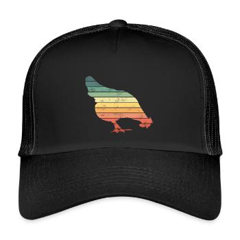 Chicken Chickens - Kids’ Trucker Cap - black/black - Front
