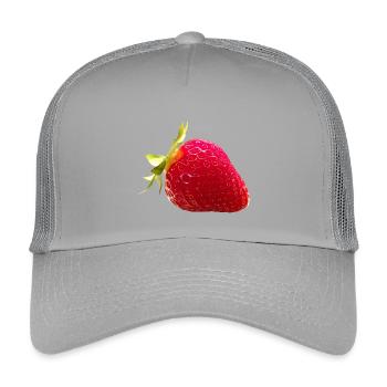 FRAISE - Casquette trucker enfant - gris clair - Devant