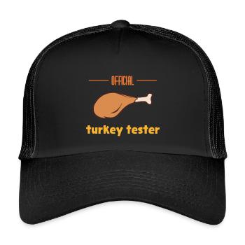 Türkei-Tester - Kinder Trucker-Cap - Schwarz/Schwarz - Vorne