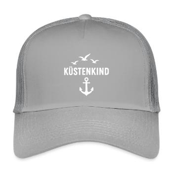 Enfant côtier - Casquette trucker enfant - gris clair - Devant