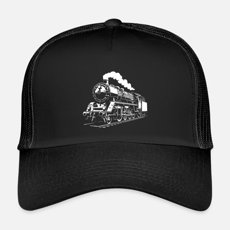 Dampfzeit - Kinder Trucker-Cap - Schwarz/Schwarz