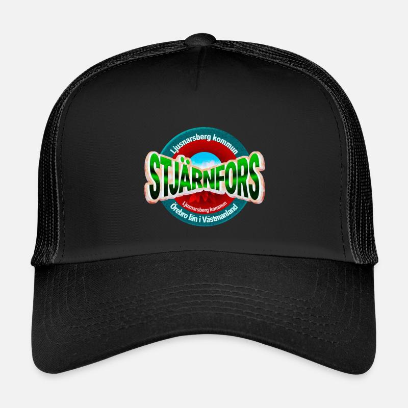 Stjärnfors - Kinder Trucker-Cap - Schwarz/Schwarz
