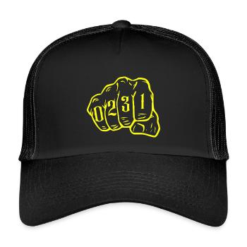 Dortmund City Map 0231 Ruhrpott Ruhrgebiet - Kids’ Trucker Cap - black/black - Front