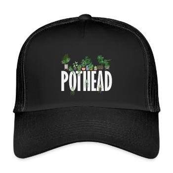 Plant Lovers Plants Gardeners Gardening - Kids’ Trucker Cap - black/black - Front