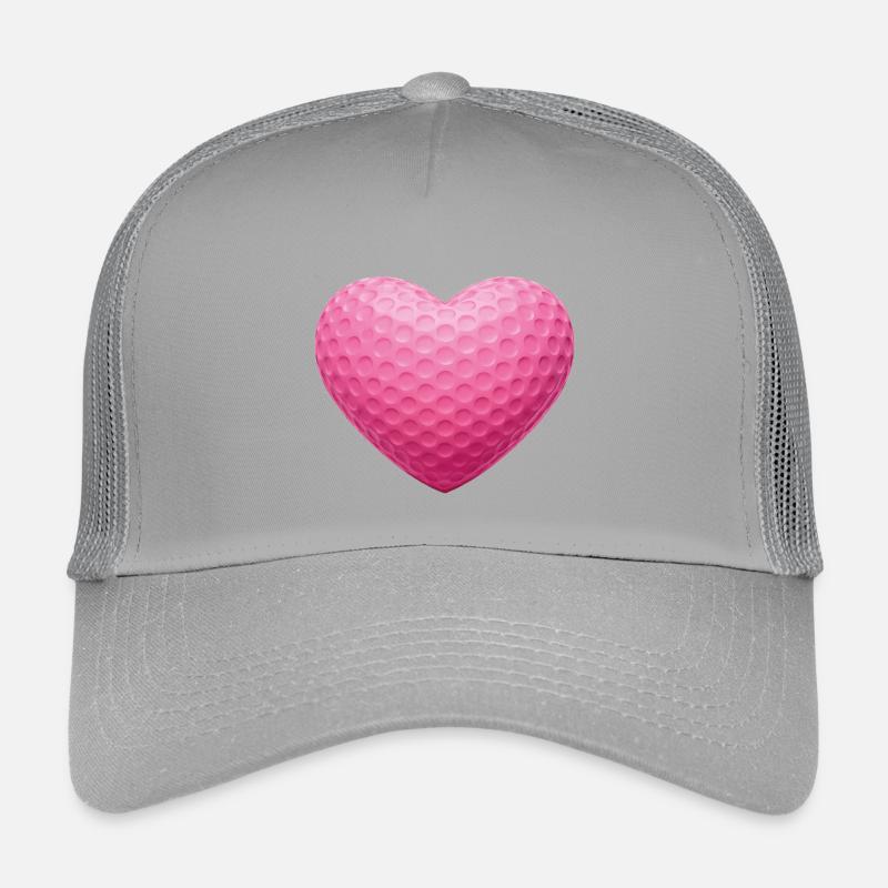 Pink Heart Golfball-Textur Kinder Trucker-Cap