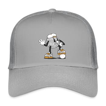 Tenue de pétanque boule pour boule bouler - Casquette trucker enfant - gris clair - Devant