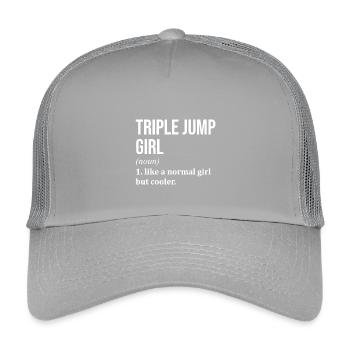 triple saut - Casquette trucker enfant - gris clair - Devant