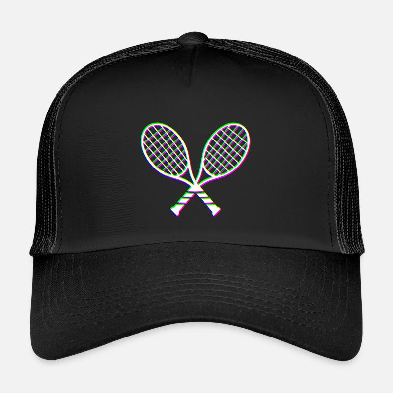 Tennis Glitch effect racket Kids’ Trucker Cap