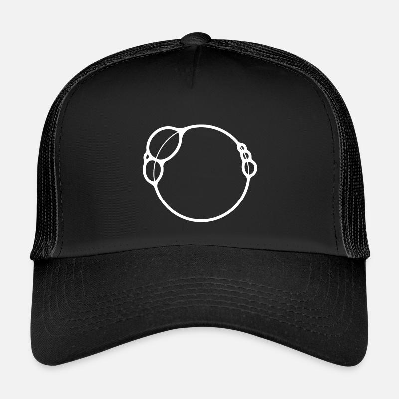 BUBBLES - Kinder Trucker-Cap - Schwarz/Schwarz