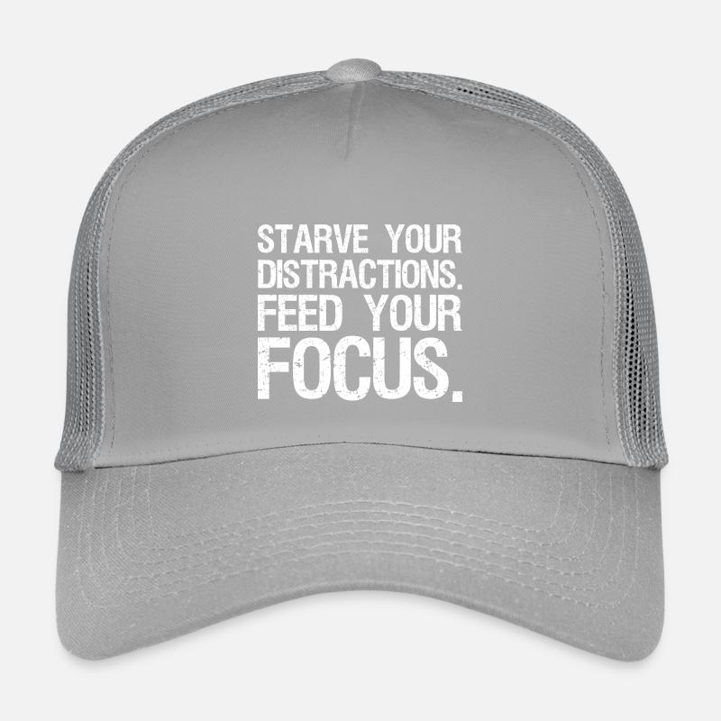 starve your distractions feed your focus Kinder Trucker-Cap