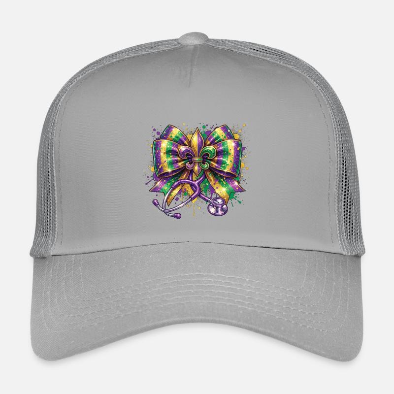 Mardi Gras Krankenschwester Doktorin Fleur De Lys Kinder Trucker-Cap