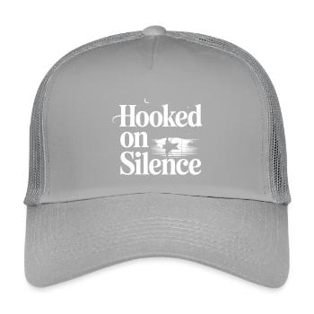 Hooked on Silence Angelmotiv - Kinder Trucker-Cap - Hellgrau - Vorne