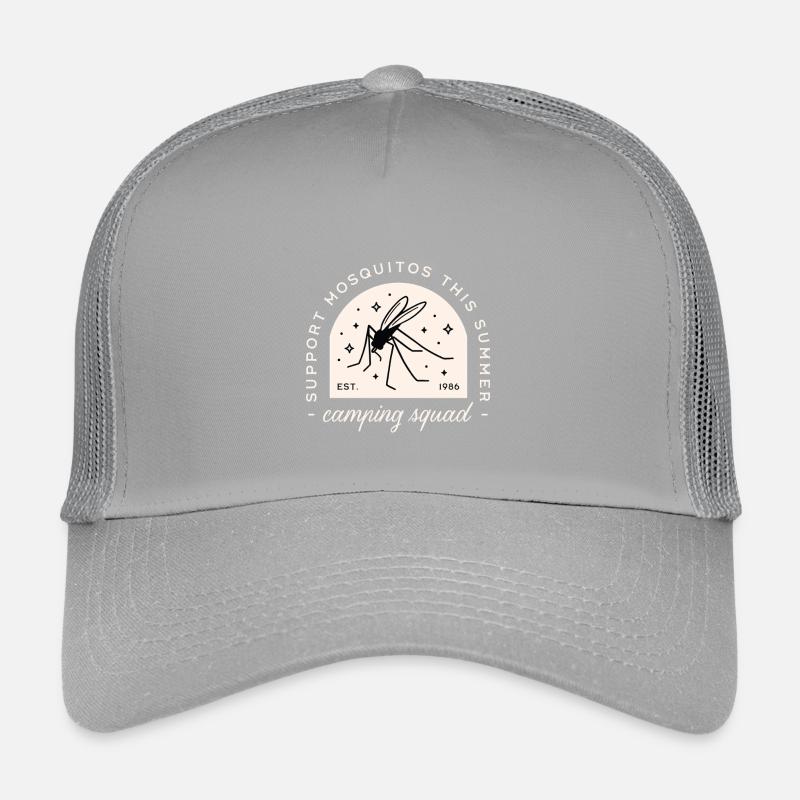 Camping mosquito funny camp squad sarcastic quotes Kids’ Trucker Cap