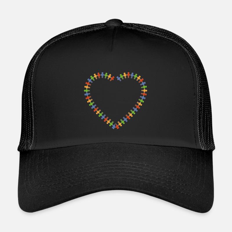 Gemeinsam - Kinder Trucker-Cap - Schwarz/Schwarz