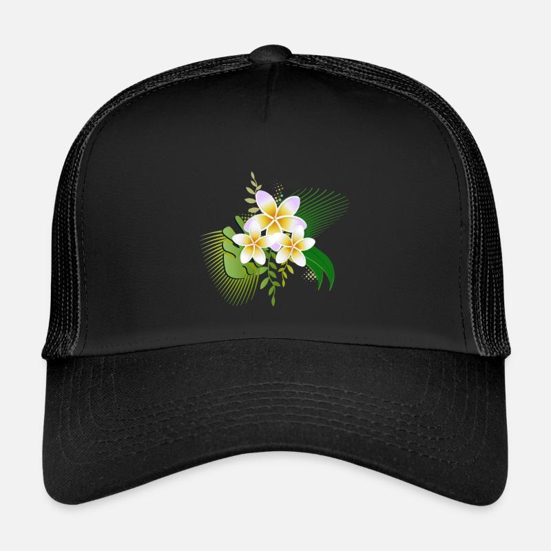 Blüten des Frangipani ein tropisches Schmuckstück Kinder Trucker-Cap