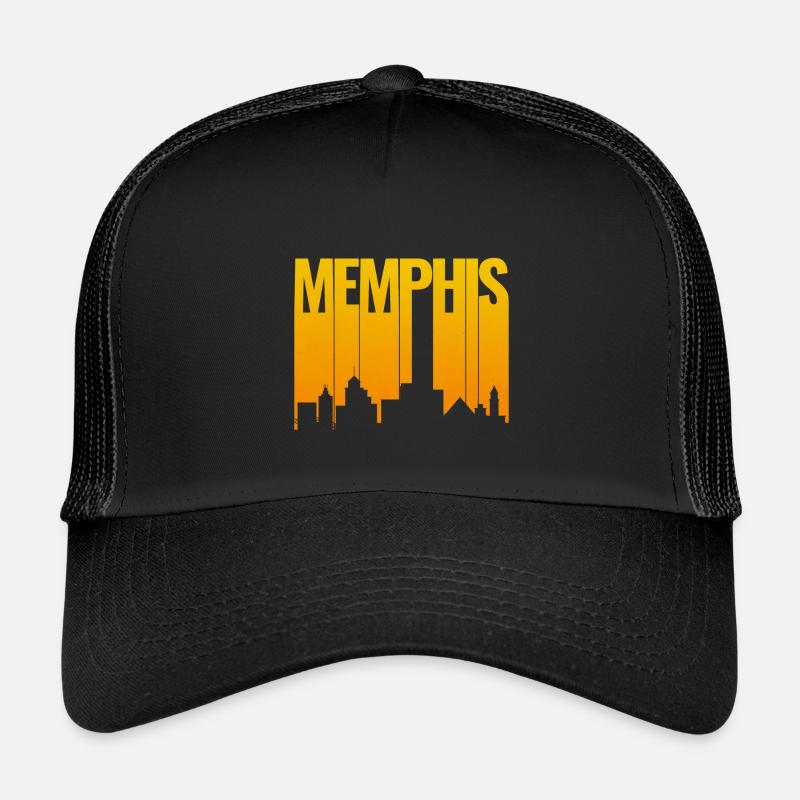 Memphis Skyline Gold Gradient Kids’ Trucker Cap