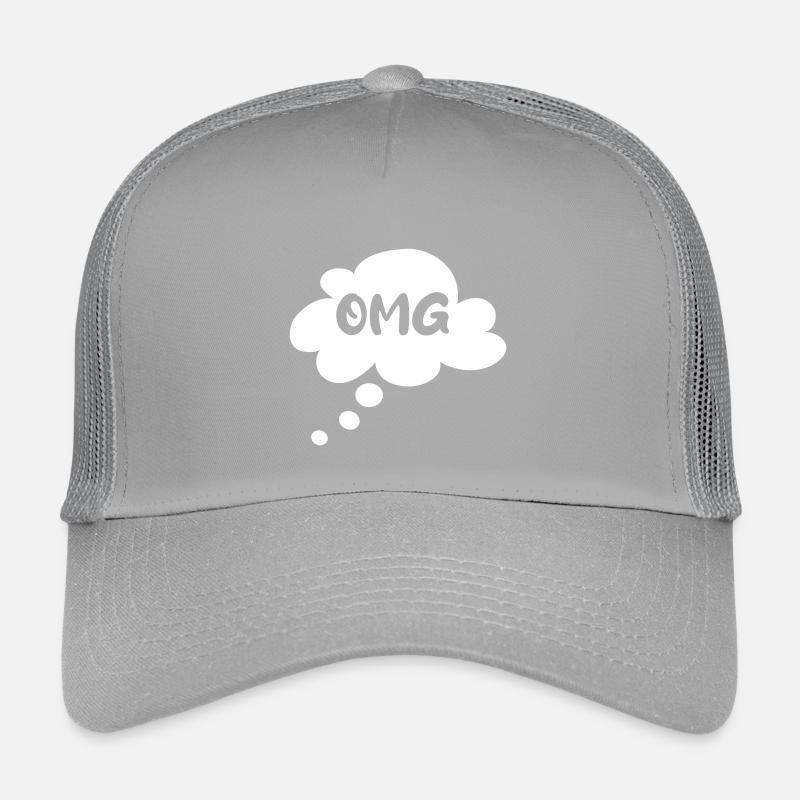 Dire OMG Cloud Pensée Bulle Parole Bulle Simple Casquette trucker enfant
