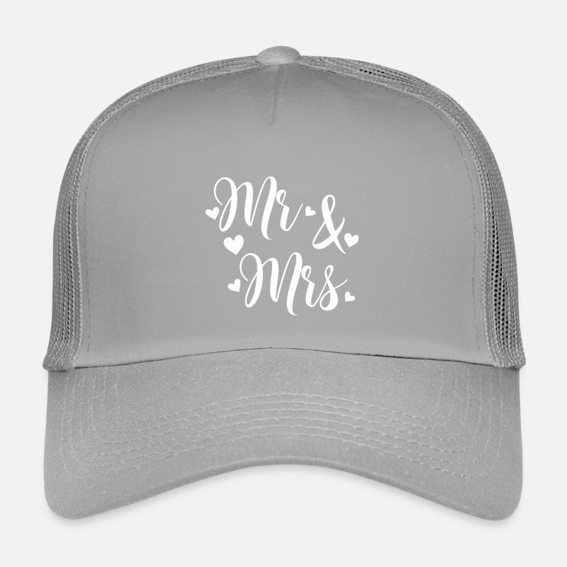 Mr And Mrs white love script Casquette trucker enfant