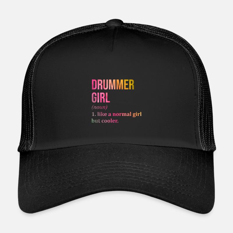 Drummer - Kids’ Trucker Cap - black/black
