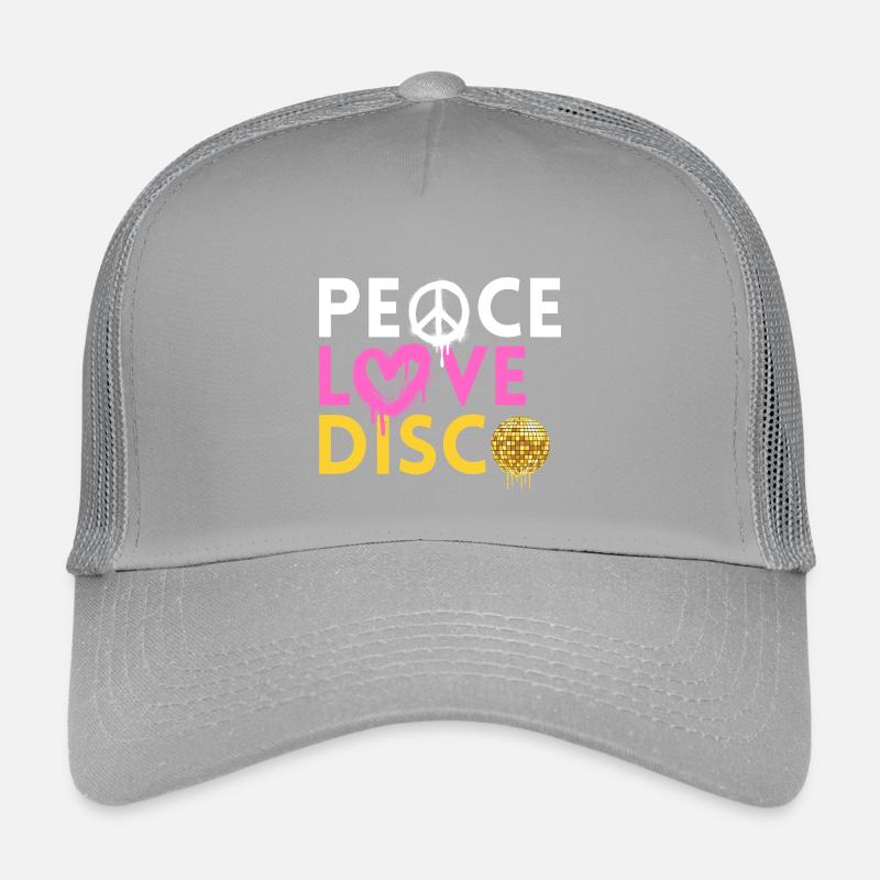 Peace Love Disco Style Néon Rétro Casquette trucker enfant