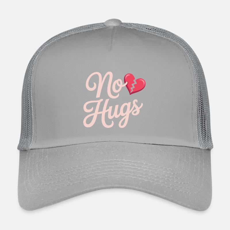 Pas de câlins s’il te plaît garde tes distances câlins antisociaux Casquette trucker enfant