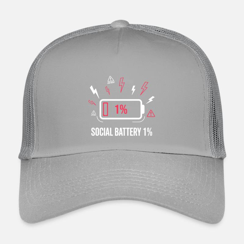 Social Battery 1% Akku Kids’ Trucker Cap