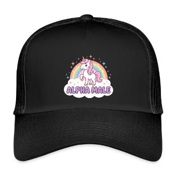 Chemise drôle de licorne pour les fans d’humour - Casquette trucker enfant - noir/noir - Devant