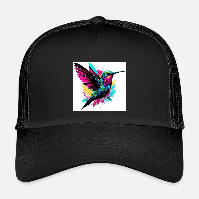 Kolibri - Kinder Trucker-Cap - Schwarz/Schwarz