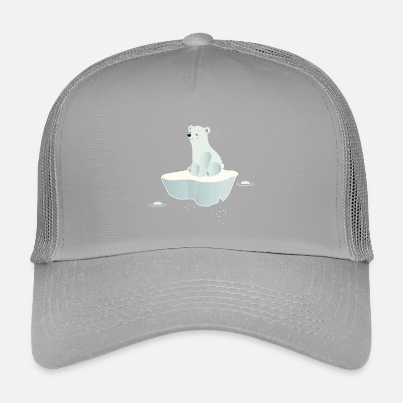 Träumender Eisbär auf einer Eisscholle Kinder Trucker-Cap