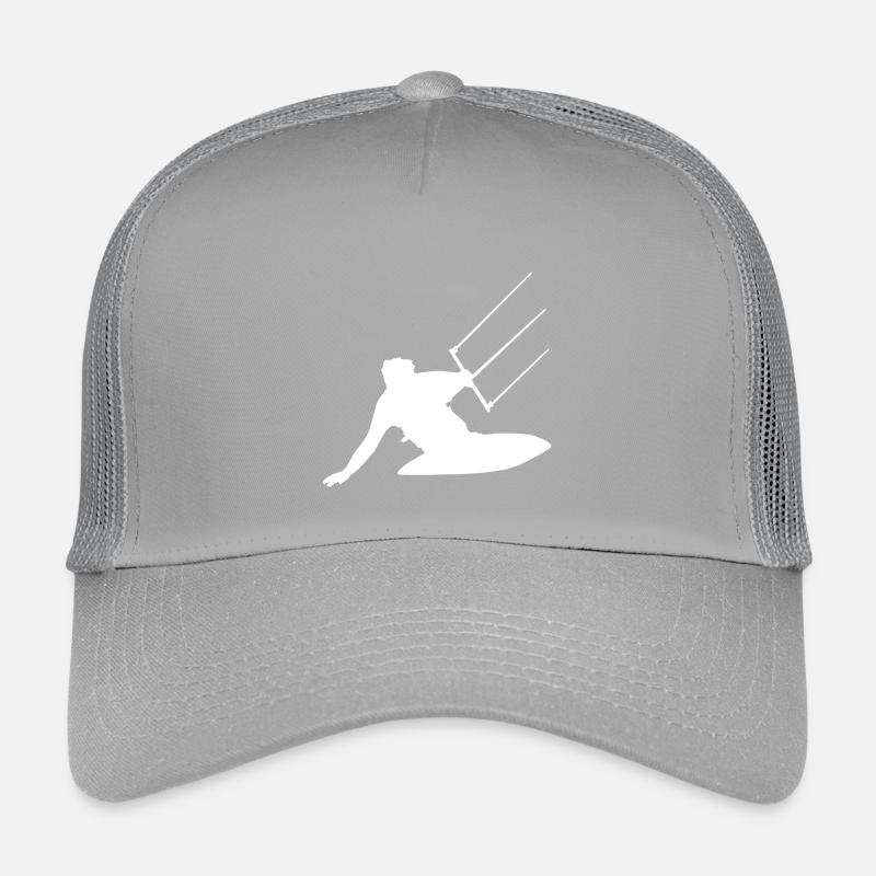 Kitesurfer Silhouette Meer Wellen Abenteuer Kinder Trucker-Cap