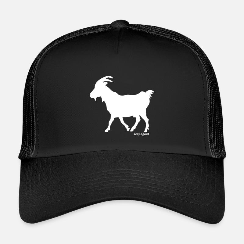Sündenbock Silhouette - Kinder Trucker-Cap - Schwarz/Schwarz