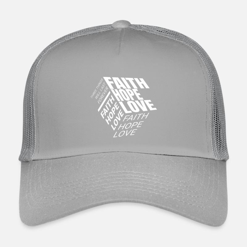 Glaube Hoffnung Liebe Kinder Trucker-Cap